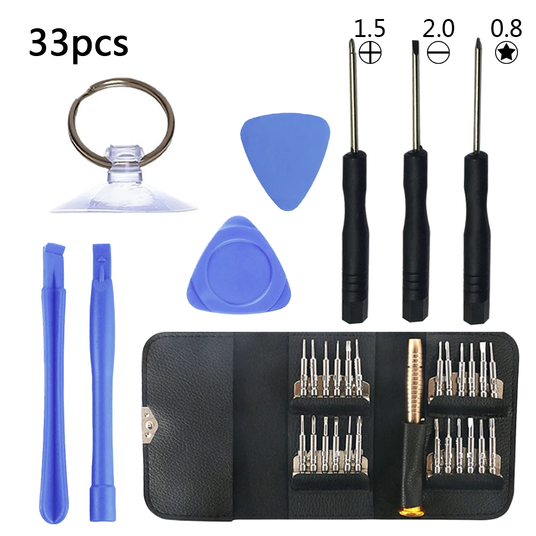 33 in 1 Torx Screwdriver Set Hand Tools Set Repair Tool kit For Mobile Phone Tablet PC Multi Tools
33 in 1 Torx Screwdriver Set Hand Tools Set Repair Tool kit For Mobile Phone Tablet PC Multi Tools