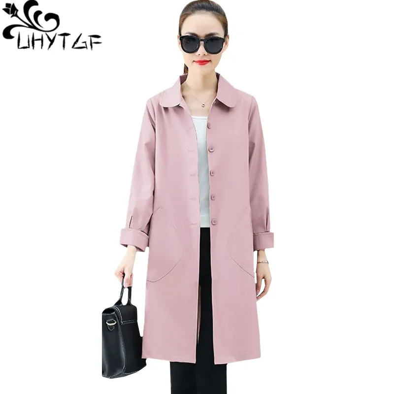 UHYTGF Fashion Plus Size Outerwear Casual Thin Spring Autumn Trench Coat Korean Long Coat Women Soft Loose Windbreaker Coats 321
UHYTGF Fashion Plus Size Outerwear Casual Thin Spring Autumn Trench Coat Korean Long Coat Women Soft Loose Windbreaker Coats 321