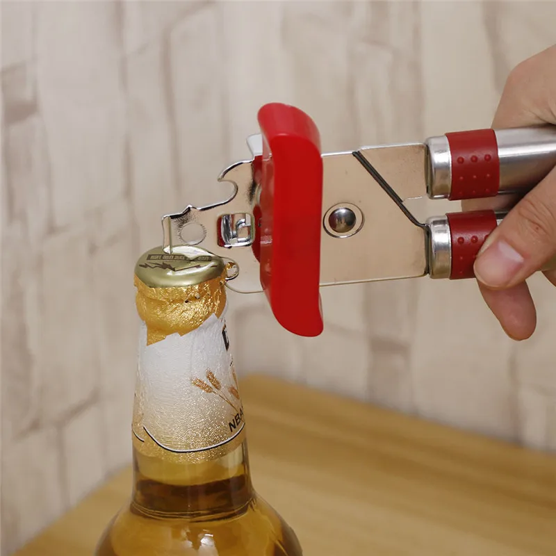 High Quality Stainless Steel Multifunction Bottle Opener Professional Ergonomic Manual Can Opener Side Cut Kitchen Accessories
High Quality Stainless Steel Multifunction Bottle Opener Professional Ergonomic Manual Can Opener Side Cut Kitchen Accessories