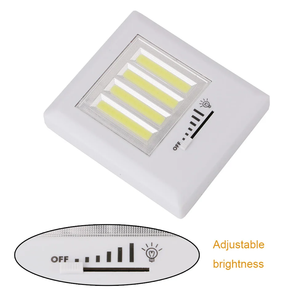 Newest 4 COB LED Wall Light Night Lights Lamp Battery Operated With magnetic back plates cordless for Garage Closet Lighting
Newest 4 COB LED Wall Light Night Lights Lamp Battery Operated With magnetic back plates cordless for Garage Closet Lighting