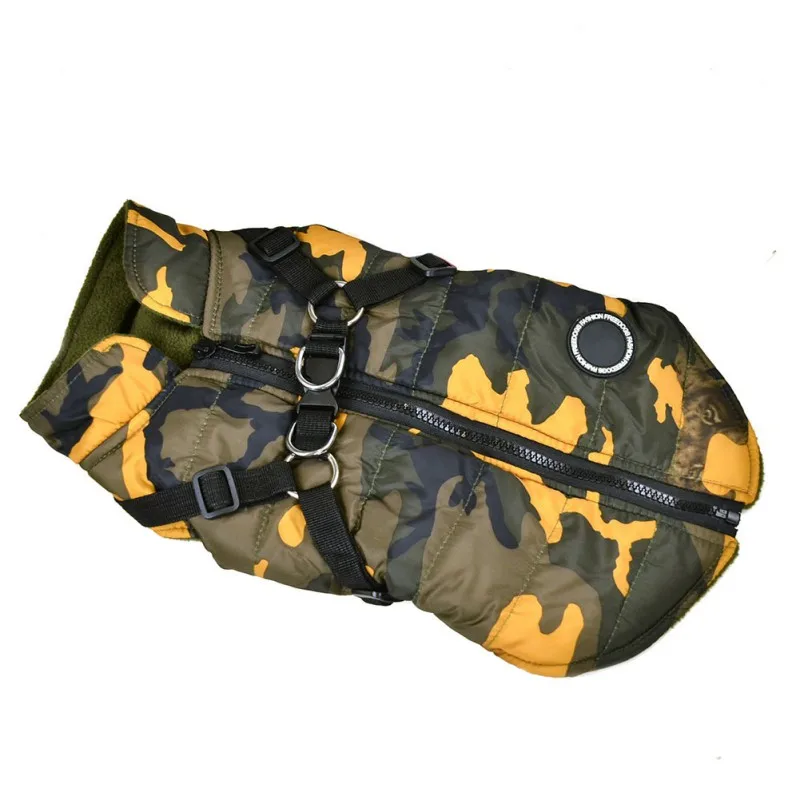 Pet Dog Camouflage Winter Cloth Warm Coats Puppy Vest with Leash Belt for Small Medium Dogs French Bulldog Chihuahua Cloth
Pet Dog Camouflage Winter Cloth Warm Coats Puppy Vest with Leash Belt for Small Medium Dogs French Bulldog Chihuahua Cloth