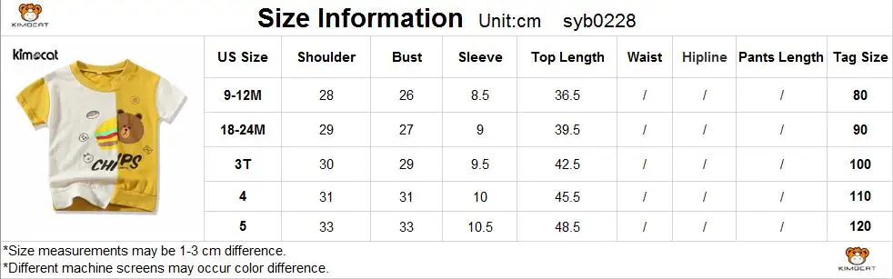 Kimocat Baby Boy Clothes Tshir Summer Beach Style 100% Cotton Stylish Bear Print Stitching Short Sleeve High Quality Boy T-Shirt
Kimocat Baby Boy Clothes Tshir Summer Beach Style 100% Cotton Stylish Bear Print Stitching Short Sleeve High Quality Boy T-Shirt