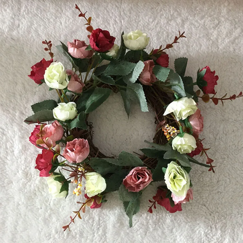 Fake Flower Garland Silk Artificial Rose Flower Wreaths Door Hanging Perfect Gift For Wedding Decoration Home Party Window Decor
Fake Flower Garland Silk Artificial Rose Flower Wreaths Door Hanging Perfect Gift For Wedding Decoration Home Party Window Decor