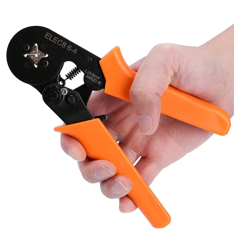ELECALL Quadrangled Hexagon Crimping Plier European Ratchet Terminal Crimping Pliers 0.25-8MM
ELECALL Quadrangled Hexagon Crimping Plier European Ratchet Terminal Crimping Pliers 0.25-8MM
