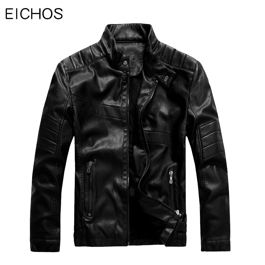 EICHOS Mens High Quality Leather Jackets Slim Classic PU Motorcycle Jacket Male Wash Cowboy Jackets Plus Velvet Thick Coats Men
EICHOS Mens High Quality Leather Jackets Slim Classic PU Motorcycle Jacket Male Wash Cowboy Jackets Plus Velvet Thick Coats Men