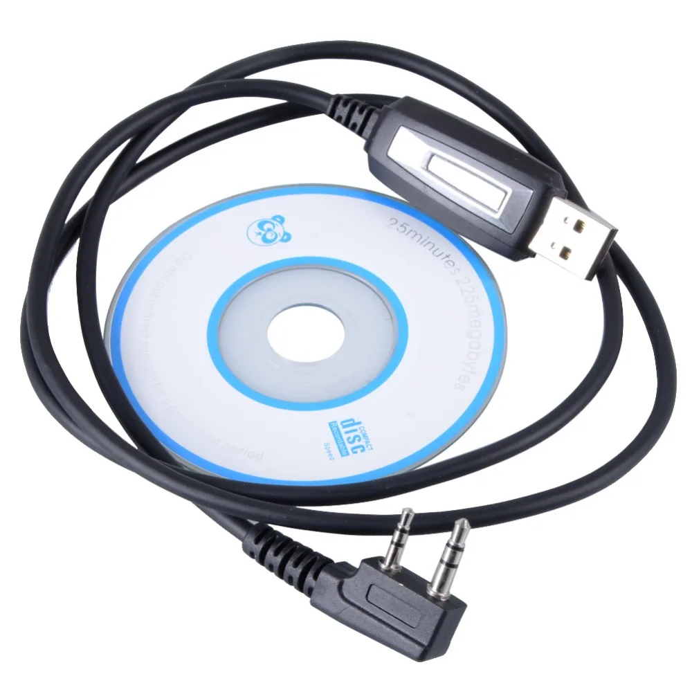 USB-кабель для программирования + CD FHRG Baofeng UV-3R UV-5R 5RA Kenwood TK-240 250 | Электроника