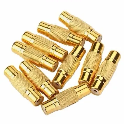 5 PCS Gold RCA AV Audio Video Female to Female Coupler adapter connector Extension
5 PCS Gold RCA AV Audio Video Female to Female Coupler adapter connector Extension