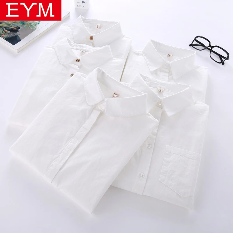 White Shirt Women Long Sleeve 2021 New Brand Blouses Lady Young Casual Cotton Shirts Solid Color Simple Style Women Tops Blusas
White Shirt Women Long Sleeve 2021 New Brand Blouses Lady Young Casual Cotton Shirts Solid Color Simple Style Women Tops Blusas