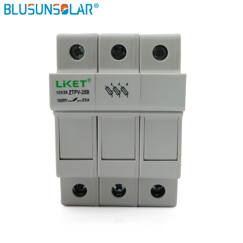 1 piece/lot wholesale DC 1000V 20A 3 pole DIN Rail Mount fuse holder for solar protection
1 piece/lot wholesale DC 1000V 20A 3 pole DIN Rail Mount fuse holder for solar protection