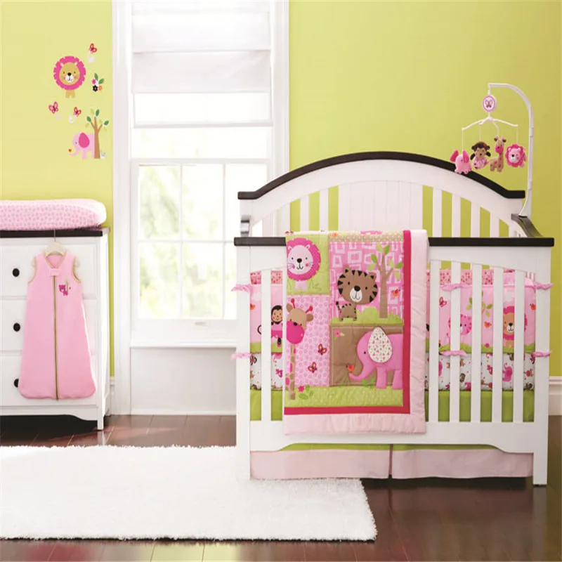 7pcs lovely Cotton Crib Bed Linen Kit Cartoon Baby Bedding Set girls baby cot kit with baby quilt
7pcs lovely Cotton Crib Bed Linen Kit Cartoon Baby Bedding Set girls baby cot kit with baby quilt
