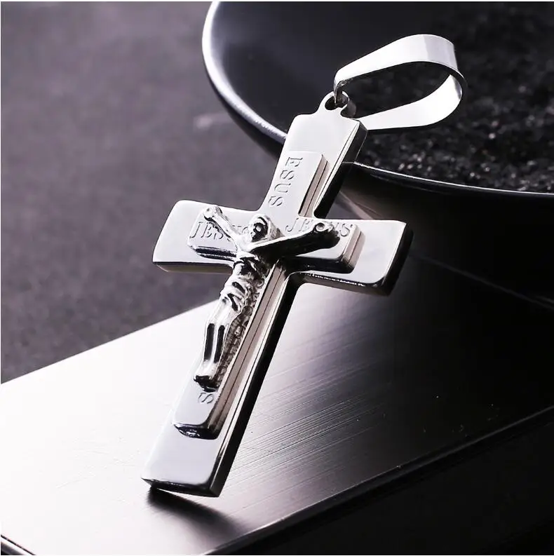Personalized Jesus Christ Cross Titanium Steel Necklace Pendant Silver 2018 Hot Sale
Personalized Jesus Christ Cross Titanium Steel Necklace Pendant Silver 2018 Hot Sale