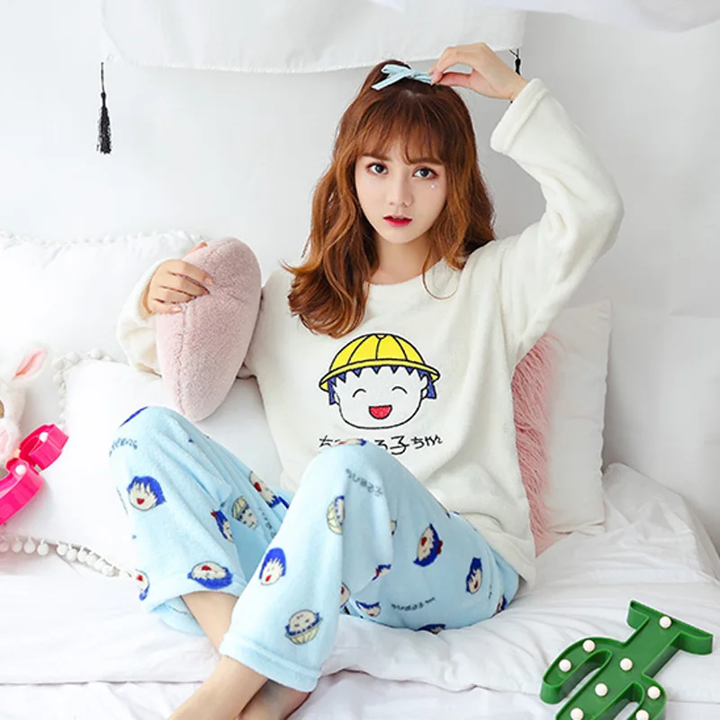 B&N Winter Pajamas Suit Women Buy One Get One Free Sisters Sleep Wear Soft Fleece Night Cloth Pants Pair Promotion Nightgown
B&N Winter Pajamas Suit Women Buy One Get One Free Sisters Sleep Wear Soft Fleece Night Cloth Pants Pair Promotion Nightgown