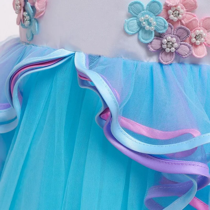 Girls Dress Unicorn Costume Halloween Fancy Up Princess Cosplay Costumes Kids Rainbow 3D Flower Birthday Wedding Party Dresses
Girls Dress Unicorn Costume Halloween Fancy Up Princess Cosplay Costumes Kids Rainbow 3D Flower Birthday Wedding Party Dresses