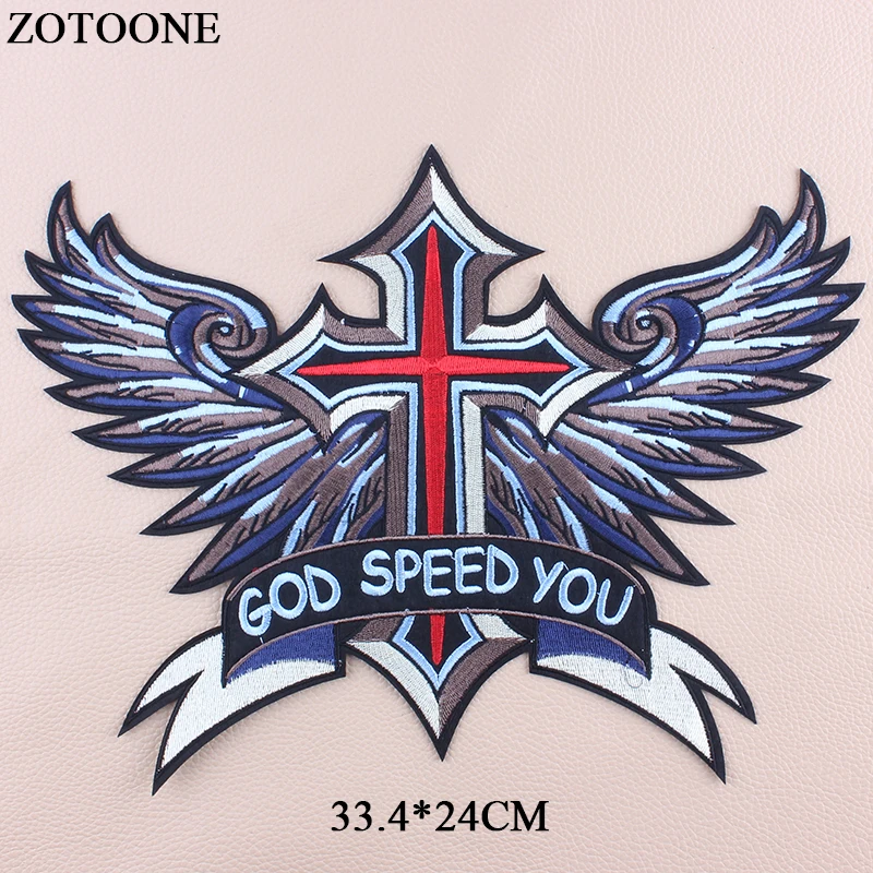 ZOTOONE Embroidered Cross Letter Patches Military Tactical Clothing Badges Iron On Large Punk Wings Patches For Clothes Jeans
ZOTOONE Embroidered Cross Letter Patches Military Tactical Clothing Badges Iron On Large Punk Wings Patches For Clothes Jeans