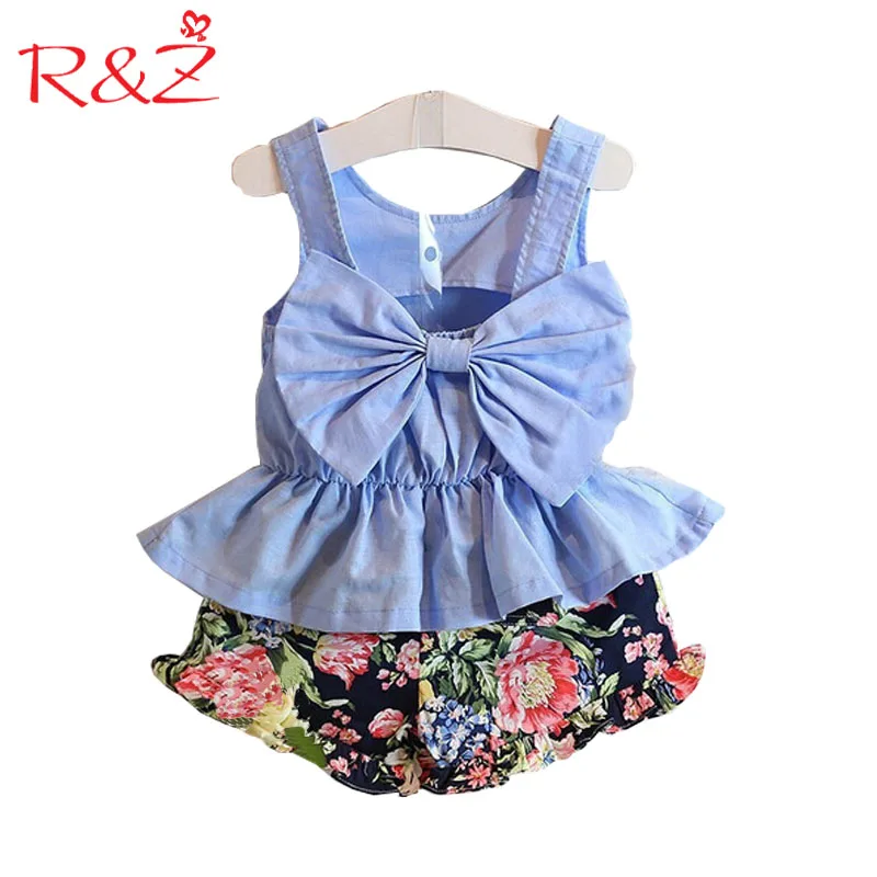 R&Z Baby Girls Clothing 2019 Summer Cotton Back Bow Tie Vest Tops + Flower Floral Shorts 2pcs Suits for Kids Children's Clothes
R&Z Baby Girls Clothing 2019 Summer Cotton Back Bow Tie Vest Tops + Flower Floral Shorts 2pcs Suits for Kids Children's Clothes