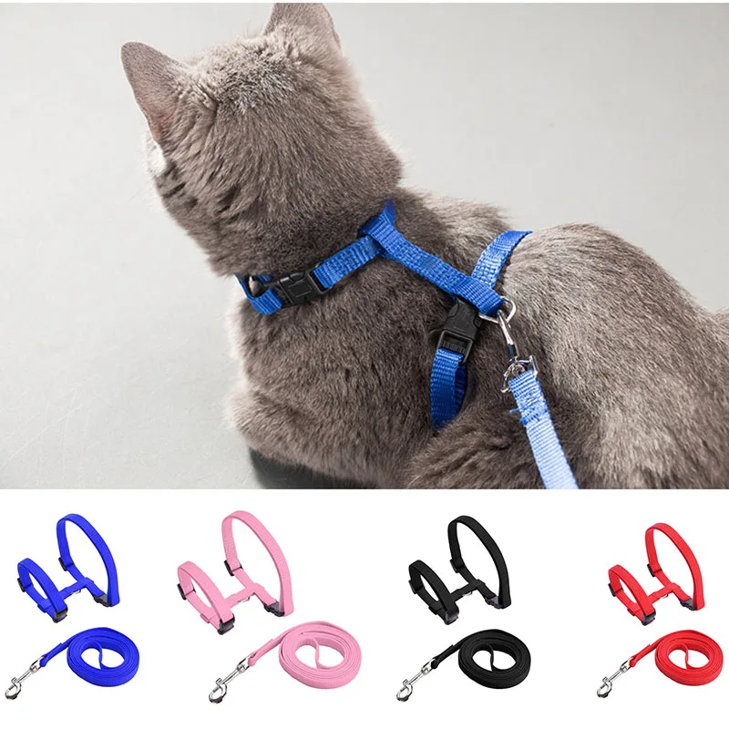 Adjustable Cat Harness with Leash Set Soft Nylon Halter Harness Strap Collar for Small Puppy Pet Dog Kitten Cat Lead for Walking
Adjustable Cat Harness with Leash Set Soft Nylon Halter Harness Strap Collar for Small Puppy Pet Dog Kitten Cat Lead for Walking