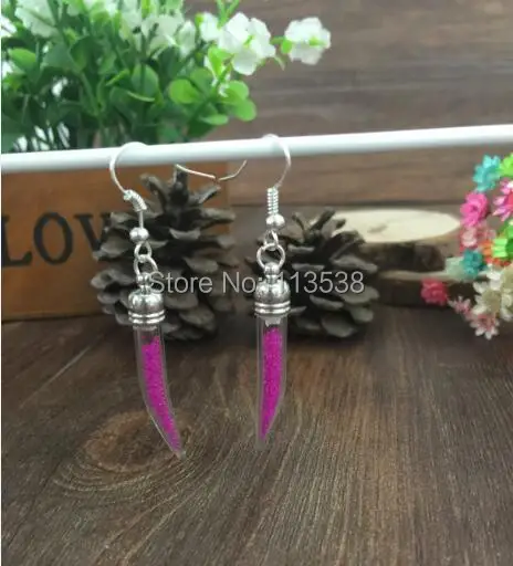 200sets/lot diy clear hot pepper Glass Vial Earrings craft kit, Dangle Earrings, Bottle Earrings stoppers cap jumpings ear wires
200sets/lot diy clear hot pepper Glass Vial Earrings craft kit, Dangle Earrings, Bottle Earrings stoppers cap jumpings ear wires