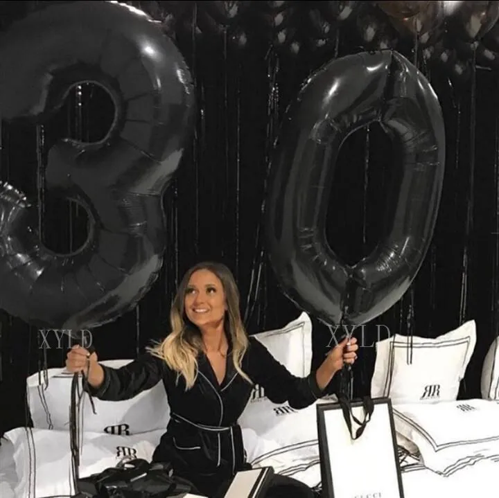 2pcs/lot 40" Large Size Black Gold number balloon Digit air helium balloons 30 40 50 year old happy birthday party decor ballons
2pcs/lot 40" Large Size Black Gold number balloon Digit air helium balloons 30 40 50 year old happy birthday party decor ballons