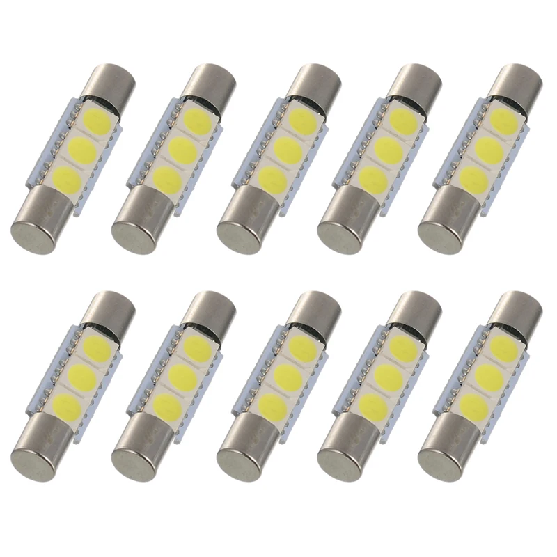 10 шт. 29 мм 3SMD светодиодный ные предохранители Festoon 5050 Автомобильная светодиодный ная лампа холодный белый Festoon солнцезащитный козырек туале...
10 шт. 29 мм 3SMD светодиодный ные предохранители Festoon 5050 Автомобильная светодиодный ная лампа холодный белый Festoon солнцезащитный козырек туале...