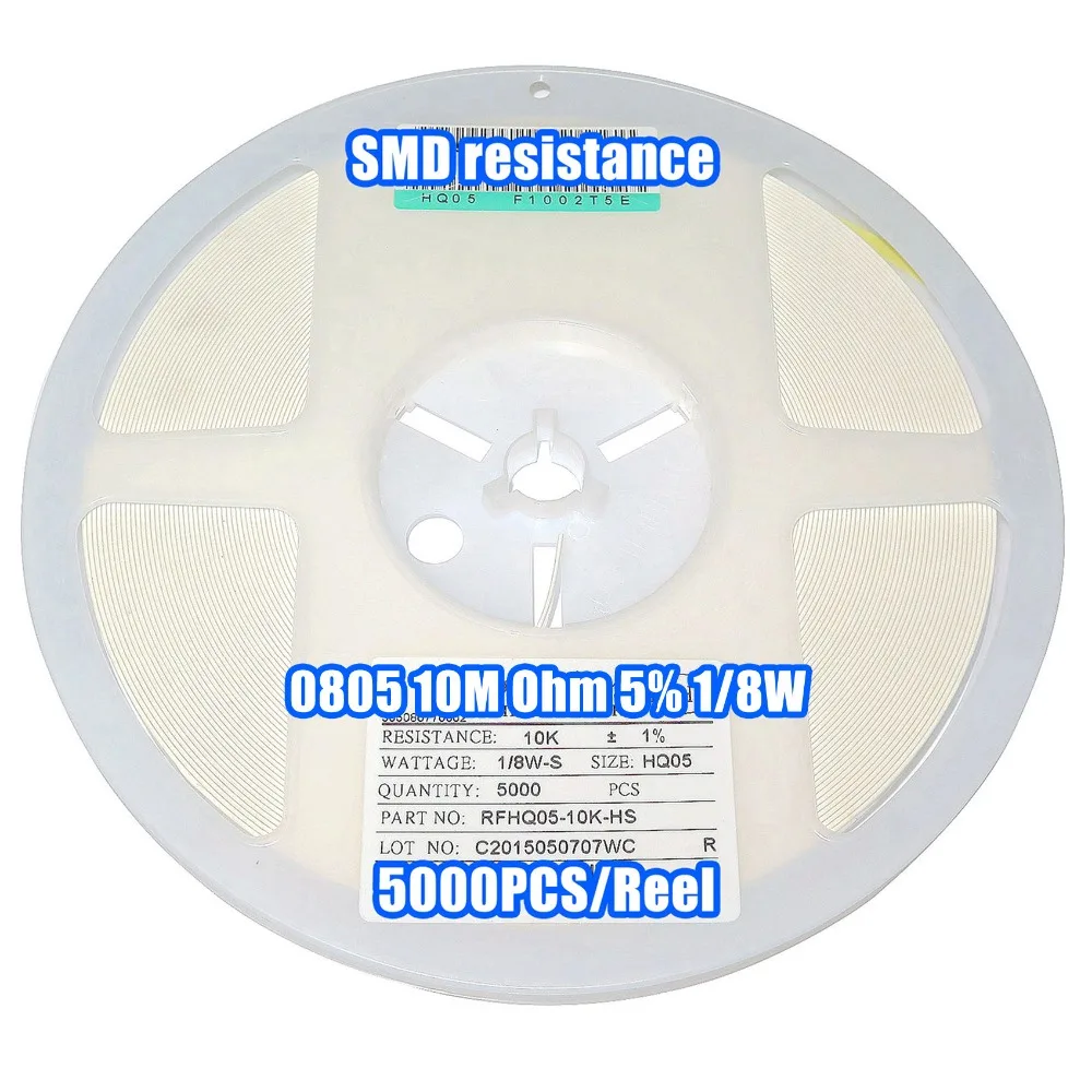 1 Катушка 0805 10 м Ом 5% 1/8 Вт SMD сопротивление 5000 шт./катушка|Регуляторы