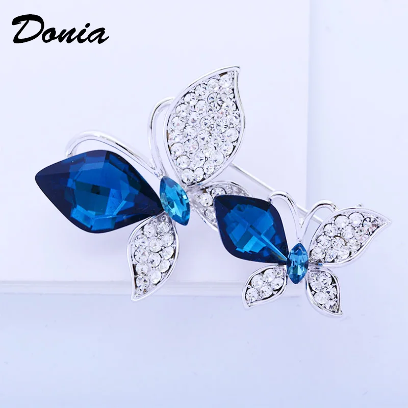 Donia Jewelry Fashion atmosphere lady butterfly rhinestone brooch coat fashion pin two butterflies hollow brooch
Donia Jewelry Fashion atmosphere lady butterfly rhinestone brooch coat fashion pin two butterflies hollow brooch