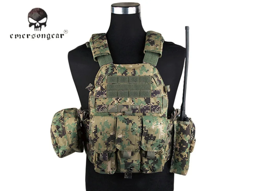 Emersongear LBT6094A стильный тактический жилет с 3 сумками для страйкбола военный боевой