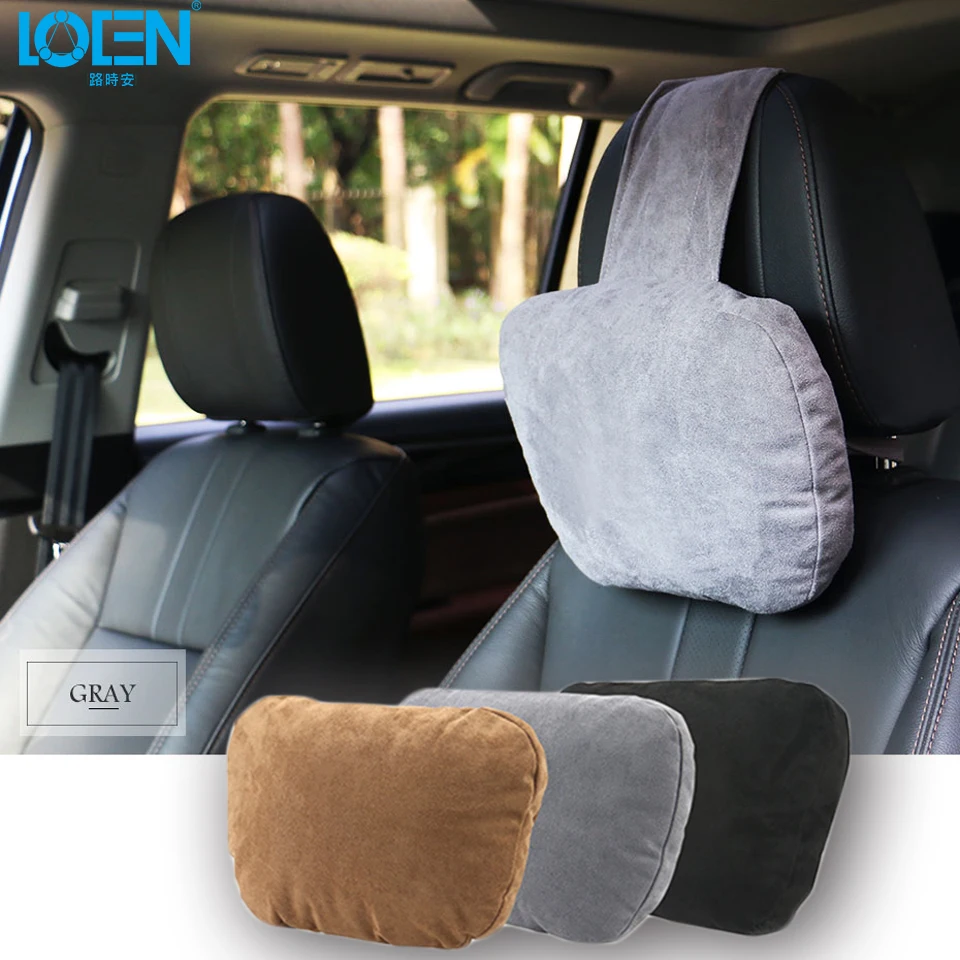 LOEN Super Soft Suede Cover Car Headrest Neck Support Pillow Seat Cushion For Benz Maybach BMW Audi Ford Toyota Kia Nissan Lada
LOEN Super Soft Suede Cover Car Headrest Neck Support Pillow Seat Cushion For Benz Maybach BMW Audi Ford Toyota Kia Nissan Lada