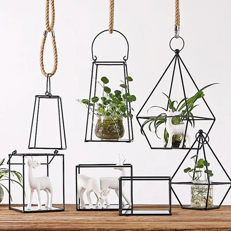 Modern Geometric Black Rose Gold Candle Holders Simple Ornaments Pendant Iron Craft Frame Candle Holder Home Decoration
Modern Geometric Black Rose Gold Candle Holders Simple Ornaments Pendant Iron Craft Frame Candle Holder Home Decoration