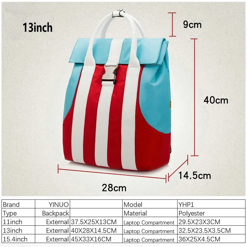 YINUO Fashion Bags Women Backpack For Laptop 11" 13" 15.4" Anti theft Back Waterproof For Teenage Mochila
YINUO Fashion Bags Women Backpack For Laptop 11" 13" 15.4" Anti theft Back Waterproof For Teenage Mochila