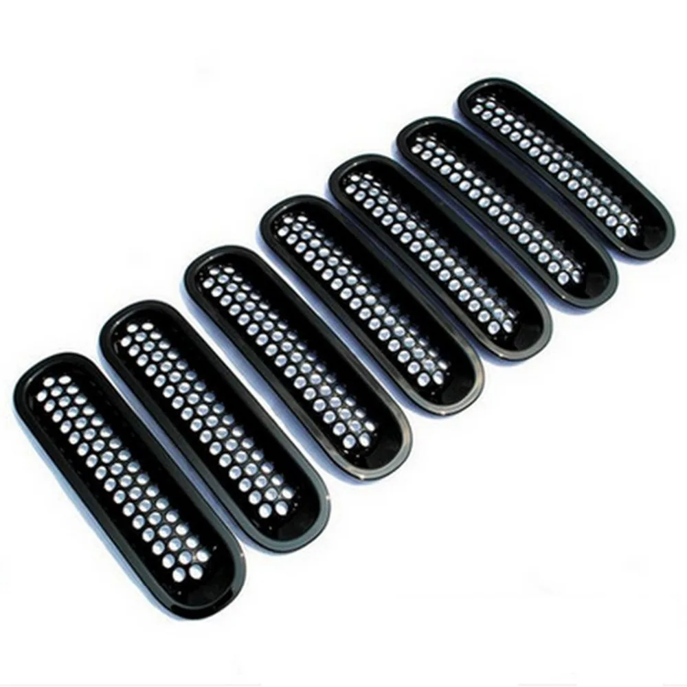 7 шт. передняя решетка радиатора для Jeep 07 14 Wrangler JK|cover for|cover coverscover for jeep wrangler |