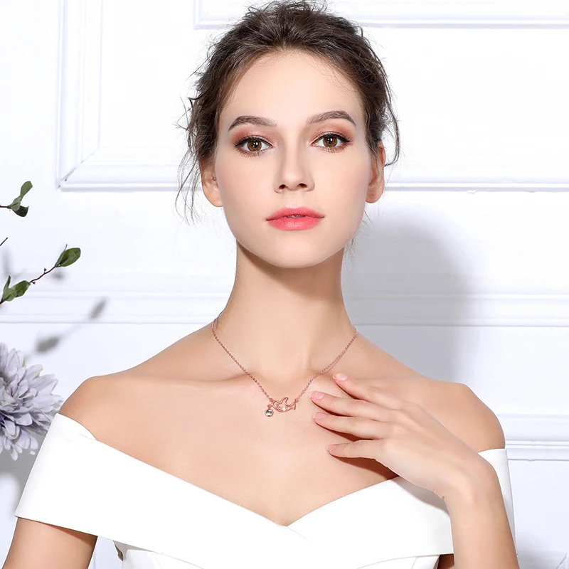 Eudora 925 Sterling Silver 100 Language i love you Necklace Animal Dove Pendant for Women Girls rose gold fine Jewelry Gift
Eudora 925 Sterling Silver 100 Language i love you Necklace Animal Dove Pendant for Women Girls rose gold fine Jewelry Gift