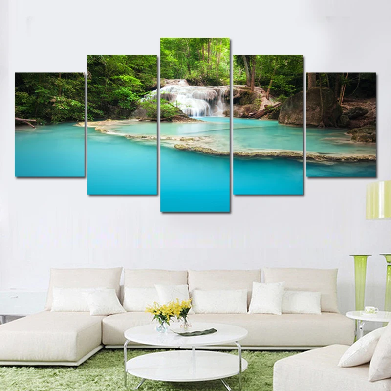 5 Pcs Waterfall Painting Canvas Wall Art Picture Home Decoration Living Room Canvas Print Painting No Frame
5 Pcs Waterfall Painting Canvas Wall Art Picture Home Decoration Living Room Canvas Print Painting No Frame