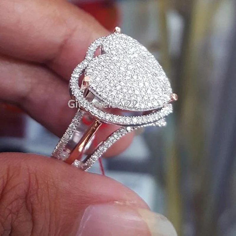 Delicate Love Heart Shaped Crystal Rings for Women Charming Promise Engagement Ring Luxury Jewelry Wedding Band Accessory Z5M330
Delicate Love Heart Shaped Crystal Rings for Women Charming Promise Engagement Ring Luxury Jewelry Wedding Band Accessory Z5M330