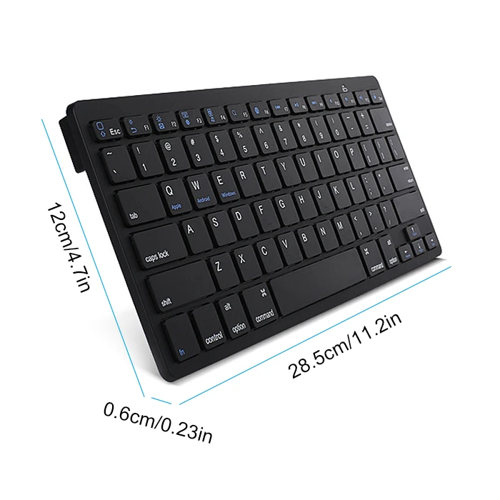 Ultra-thin Mini Mute Bluetooth 3.0 keyboard For iPad Tablet Laptop Support iOS Android Windows System Wireless Keyboard
Ultra-thin Mini Mute Bluetooth 3.0 keyboard For iPad Tablet Laptop Support iOS Android Windows System Wireless Keyboard