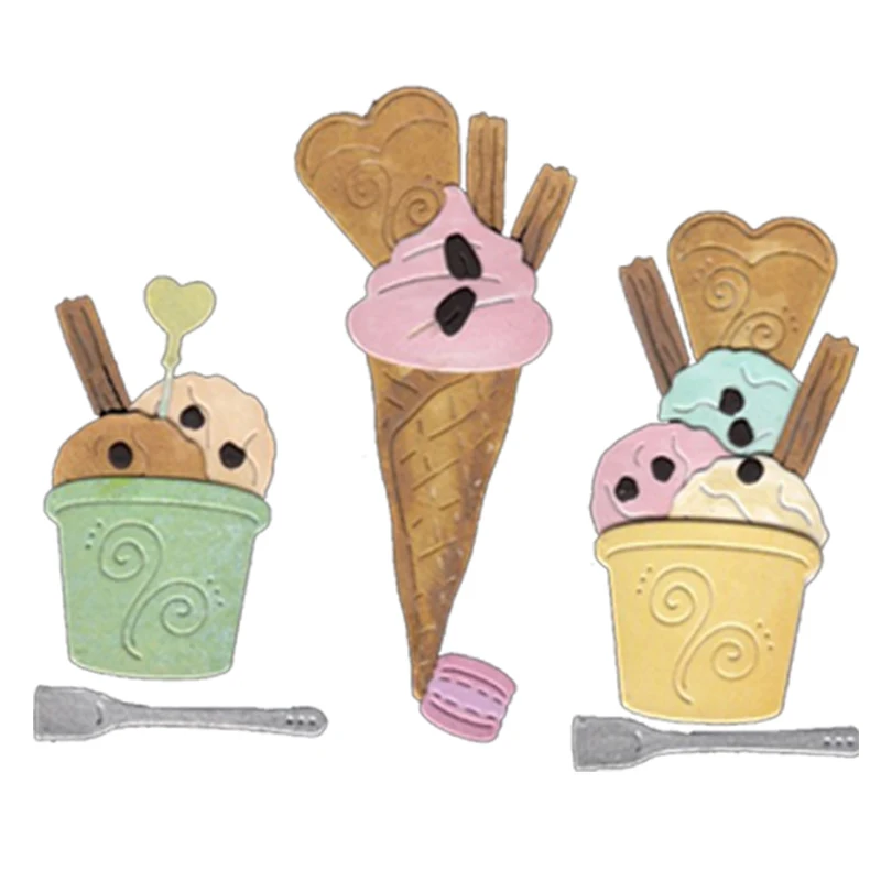 Haggen Dazs мороженого набор вырубных штампов "Трафареты сделай сам для Скрапбукинг