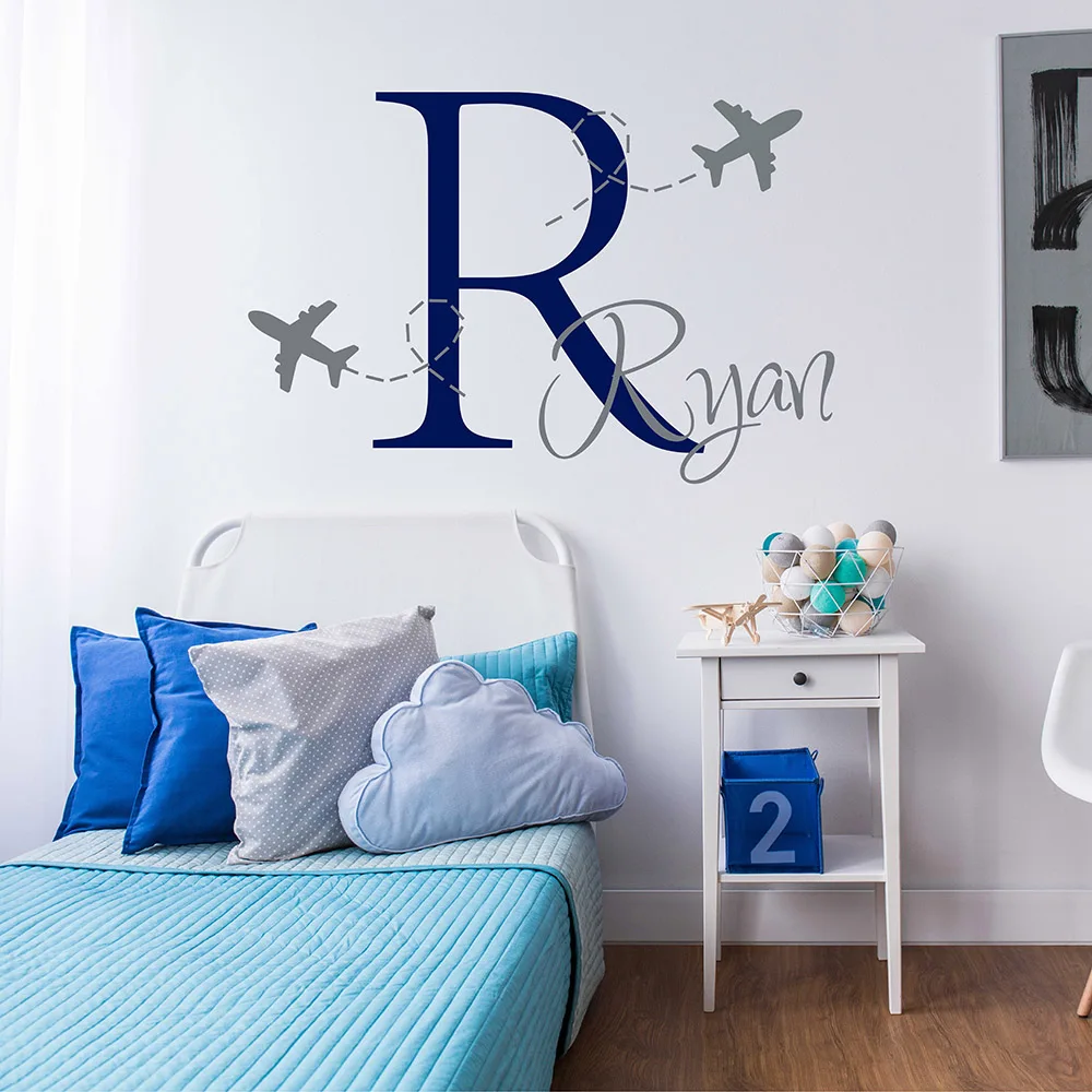 Airplane Wall Decal Airplane Boys Monogram Sticker Personalized Boy Name Monogram Wall Sticker For Children Room 673C
Airplane Wall Decal Airplane Boys Monogram Sticker Personalized Boy Name Monogram Wall Sticker For Children Room 673C