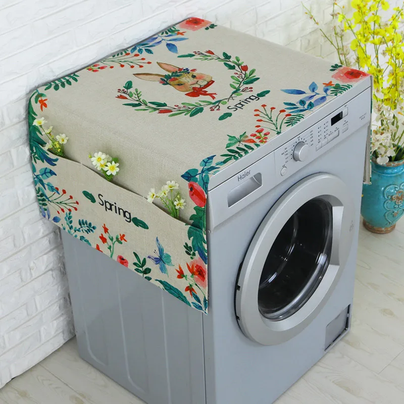 Cartoon Printed Roller Washing Machine Refrigerator Dust Cover with Storage Pocket Dustproof Cotton Linen Cloth Craft AQ162
Cartoon Printed Roller Washing Machine Refrigerator Dust Cover with Storage Pocket Dustproof Cotton Linen Cloth Craft AQ162