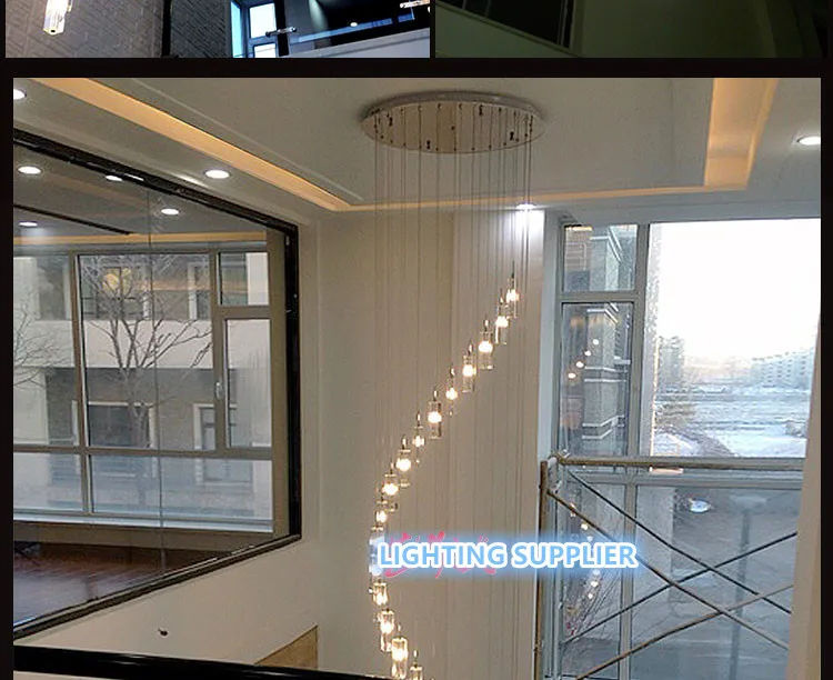 Modern Hanging Chandelier Staircase Crystal Spiral Chandelier Lighting Modern LED Chandeliers Ladder Light Suspension Lamp LED
Modern Hanging Chandelier Staircase Crystal Spiral Chandelier Lighting Modern LED Chandeliers Ladder Light Suspension Lamp LED