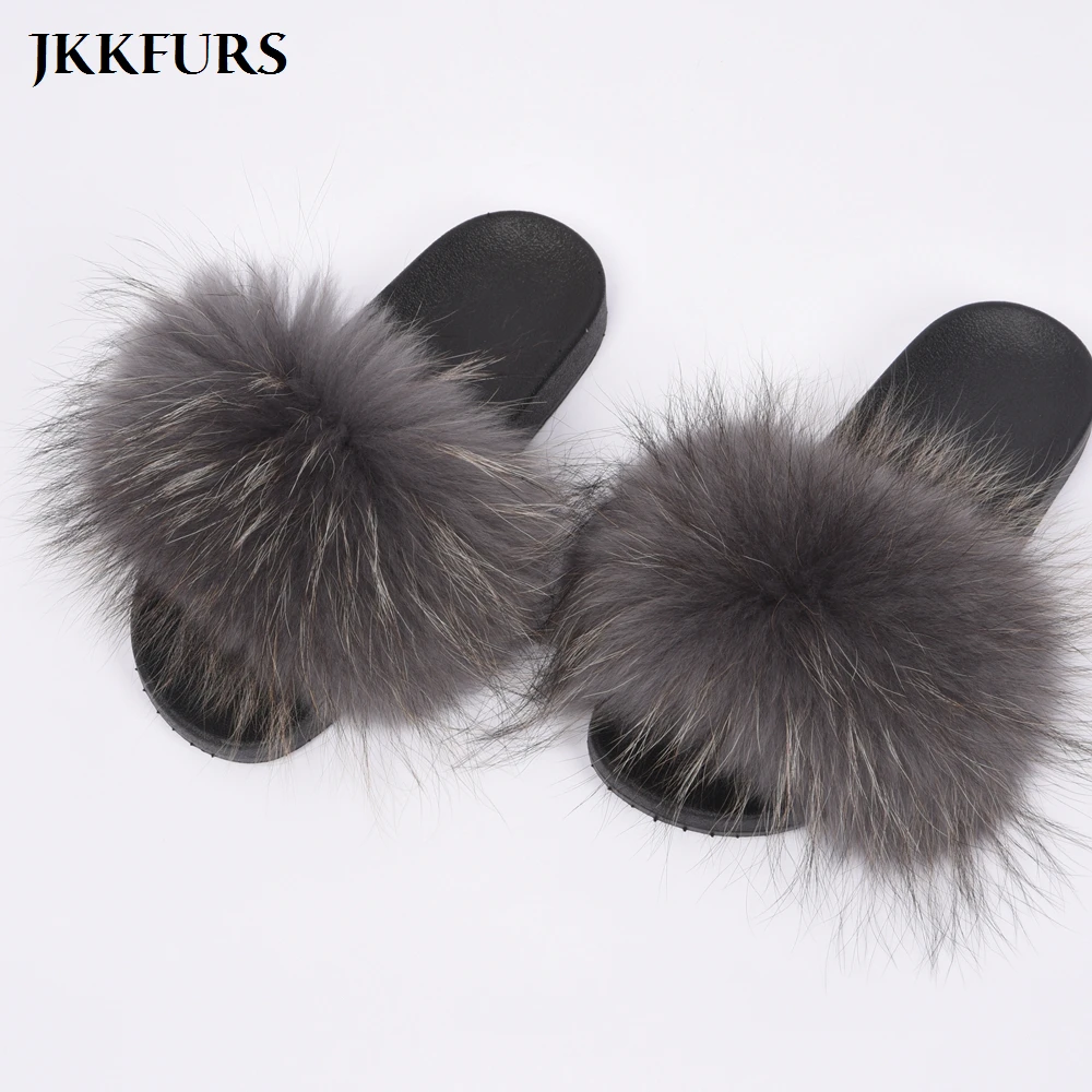 2021 Real Raccoon Fur Slippers Women Fashion Style Slides Spring Autumn Winter Indoor Flip Flop Flat S6020
2021 Real Raccoon Fur Slippers Women Fashion Style Slides Spring Autumn Winter Indoor Flip Flop Flat S6020
