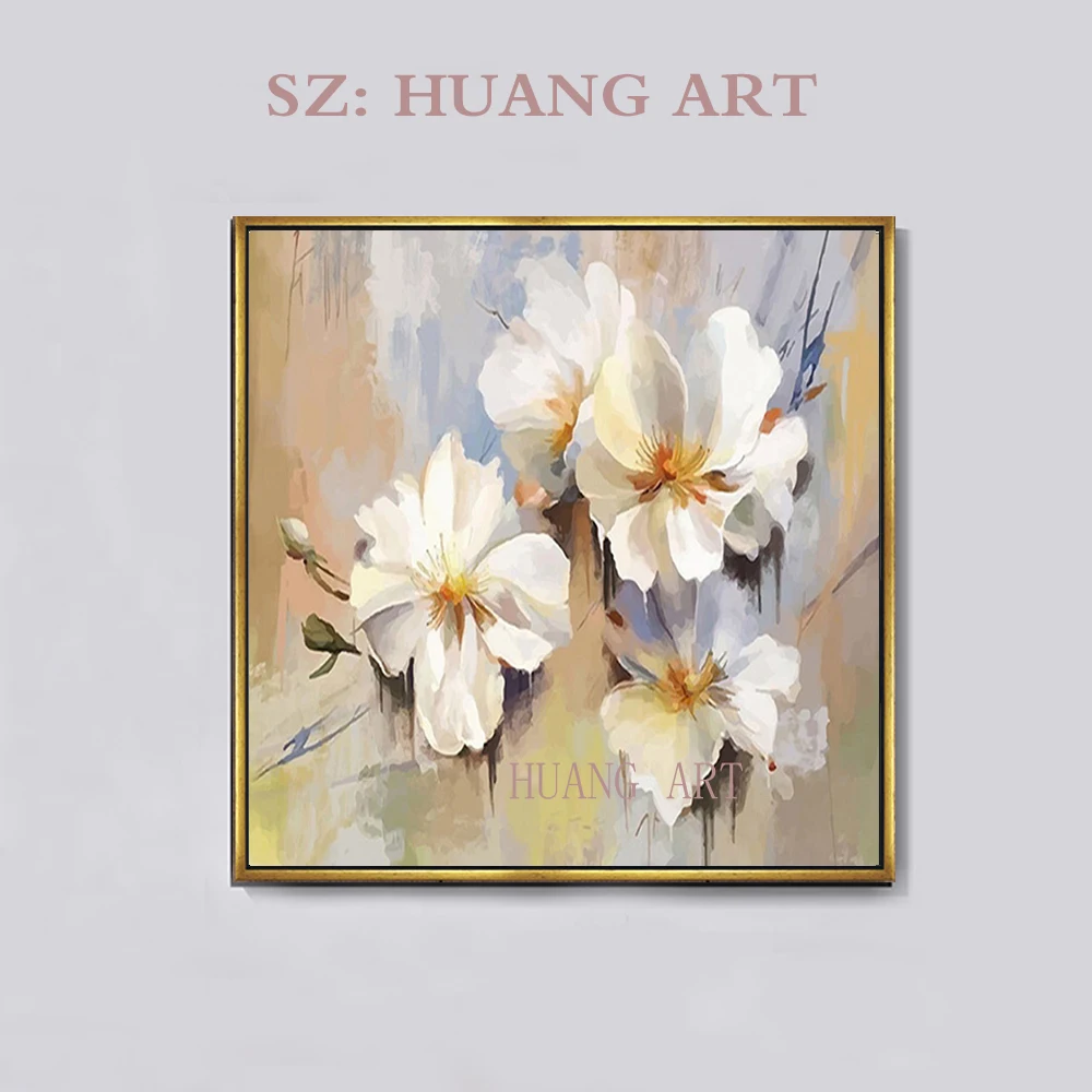 Unframed Modern Abstract Oil Painting White Flower Vintage Hand painted Painting Wall Art Picture For Wedding Home Decoration
Unframed Modern Abstract Oil Painting White Flower Vintage Hand painted Painting Wall Art Picture For Wedding Home Decoration