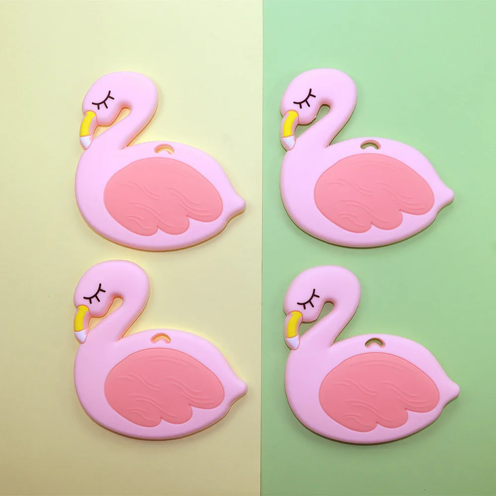 Joepada 1PC Swan Silicone Beads Flamingo Silicone Teether Bead Swan for DIY Baby Teething Necklace Food Grade Molar Toy
Joepada 1PC Swan Silicone Beads Flamingo Silicone Teether Bead Swan for DIY Baby Teething Necklace Food Grade Molar Toy