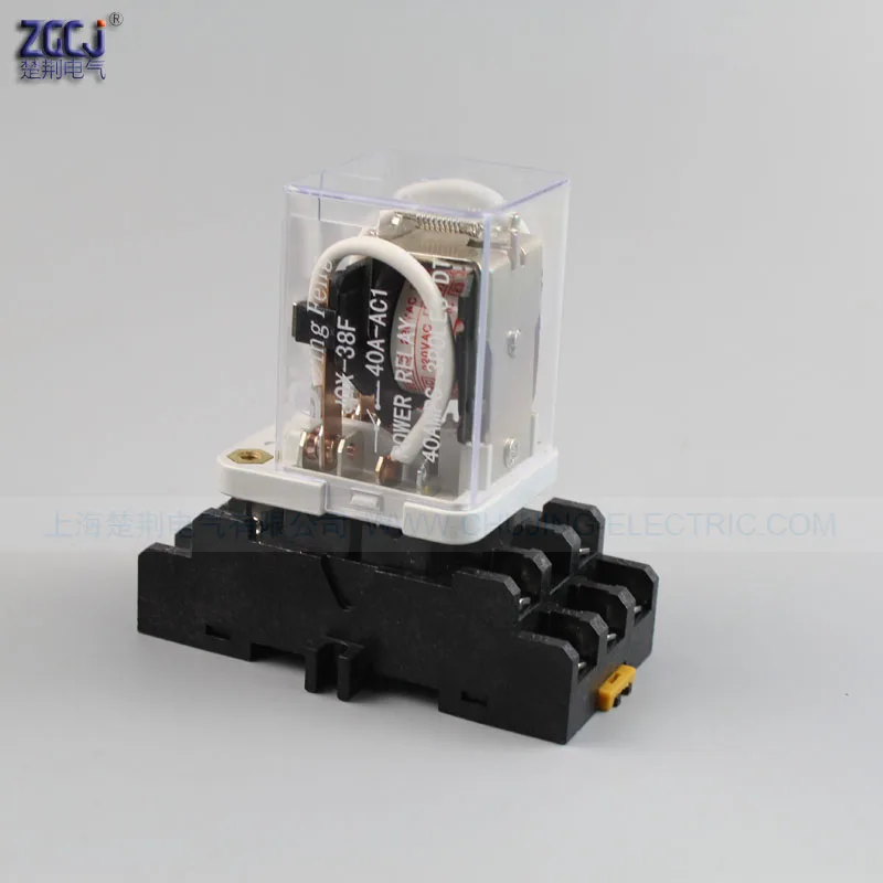 Din power relay JQX-38F 40A-A1 power relay 40 AMPS 3 POLES DT relay heavy duty 11 pins relay with din socket
Din power relay JQX-38F 40A-A1 power relay 40 AMPS 3 POLES DT relay heavy duty 11 pins relay with din socket