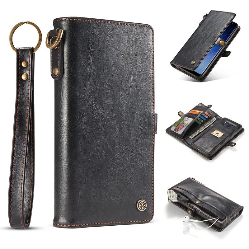 For Samsung Galaxy S9 Plus Note 8 Case S8 Cover Luxury Retro Flip Stand Coque Carcasa Wallet PU Leather Fundas Magnetic | Мобильные