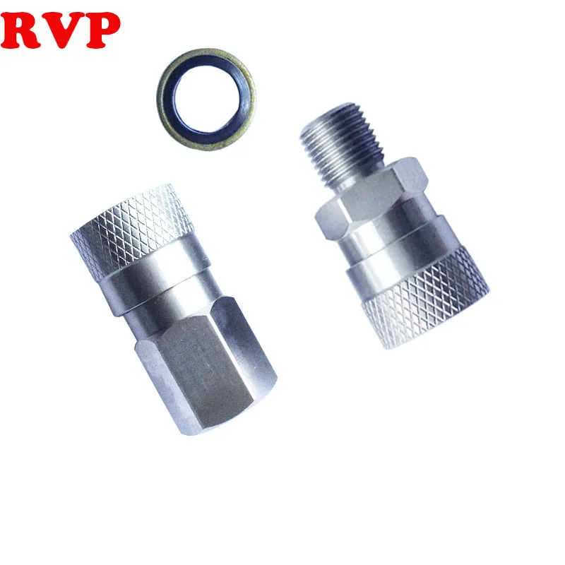 1/8BSPP Female Sockets 60 Degree Cone Male Quick Connect Stainless Steel QC Set with Seal Washer 3pcs/set
1/8BSPP Female Sockets 60 Degree Cone Male Quick Connect Stainless Steel QC Set with Seal Washer 3pcs/set