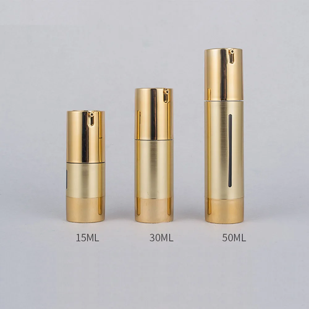 20pcs 15ml 30ml 50ml Gold Empty Mini Airless Bottle Cosmetic Plastic Lotion Pump Container Travel Makeup perfume women packaging
20pcs 15ml 30ml 50ml Gold Empty Mini Airless Bottle Cosmetic Plastic Lotion Pump Container Travel Makeup perfume women packaging