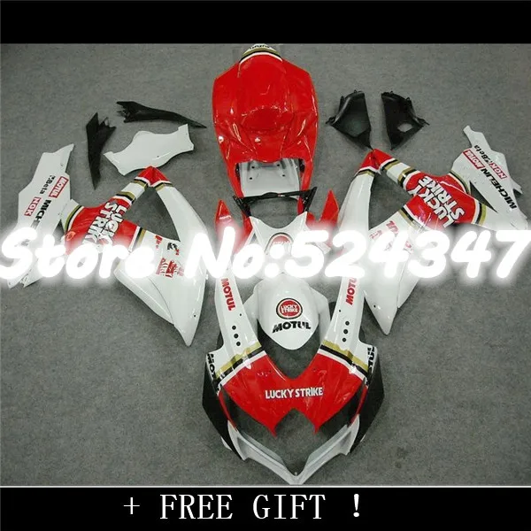 Nn-High grade fairing kit for A K8 GSXR 600 700 2008 2009 2010 GSXR600 GSXR750 08 09 10 red LUCKY STRIKE fairings for Suzuki
Nn-High grade fairing kit for A K8 GSXR 600 700 2008 2009 2010 GSXR600 GSXR750 08 09 10 red LUCKY STRIKE fairings for Suzuki