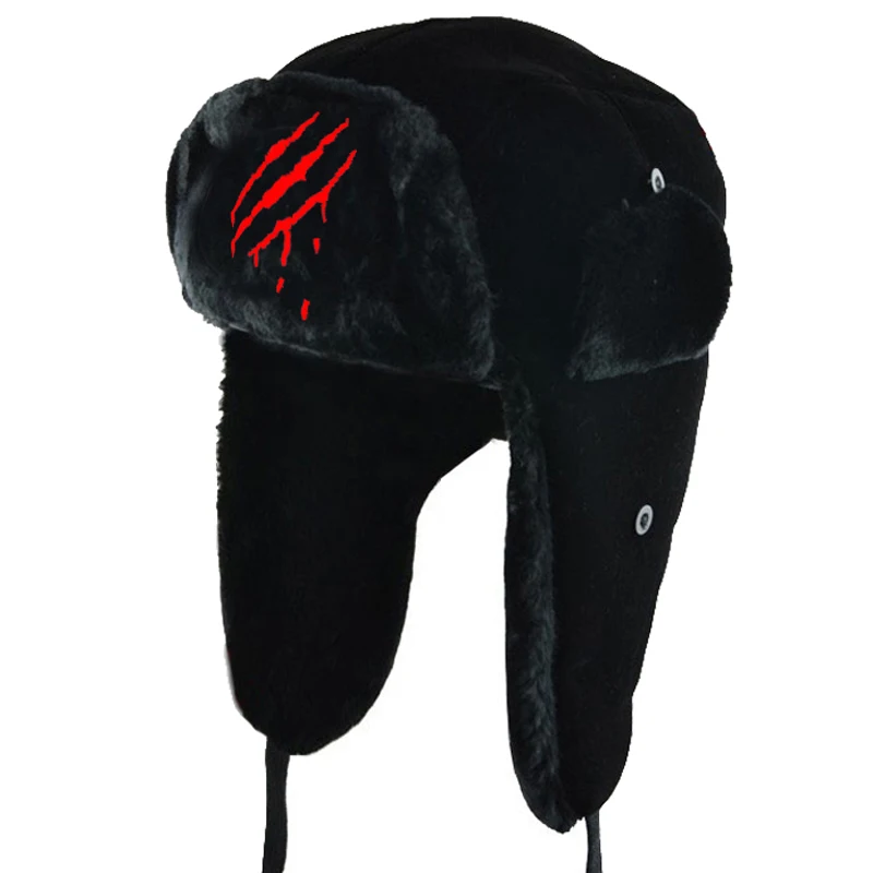 zombie claws bomber hats men's ushanka winter warm russian cap earflap hat 2018 new male Balaclava Cotton Fur aviation | Аксессуары