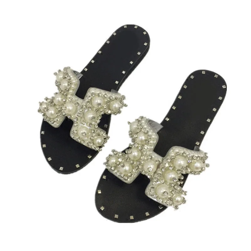 2017 Spring Summer High Top Crystal Rhinestone Solid Pearl Beach Flip-Flops New Slippers Bead Strappy Flats Roman Sandal Female
2017 Spring Summer High Top Crystal Rhinestone Solid Pearl Beach Flip-Flops New Slippers Bead Strappy Flats Roman Sandal Female