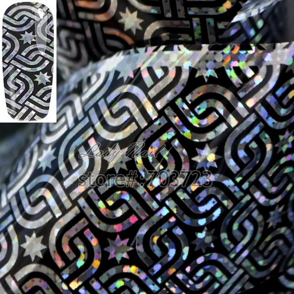 Laser Becket Star Nail Art Transfer Foil Paper Tip Sticker Nails Craft Decoration New Fashion Design GL57
Laser Becket Star Nail Art Transfer Foil Paper Tip Sticker Nails Craft Decoration New Fashion Design GL57