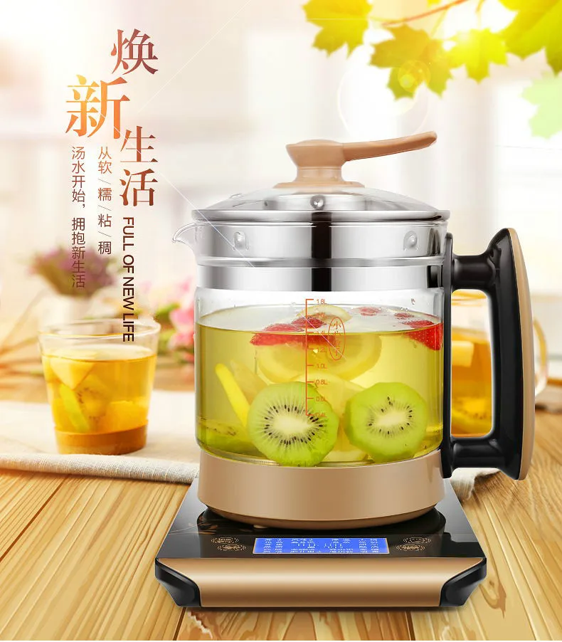 Electric kettle health pot fully automatic thickened glass multi-function electric heating flower teapot boili
Electric kettle health pot fully automatic thickened glass multi-function electric heating flower teapot boili